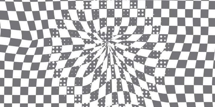 Chessboard Pattern. 12x12 Checkered Pattern. Vector Black White Squares Pattern