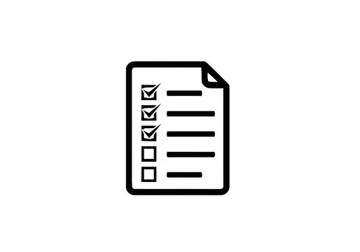 Checklist document icon.