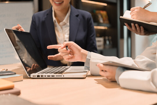 Businessmen working in a team.