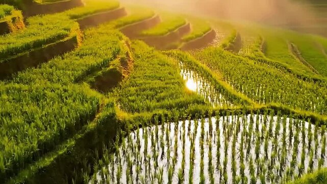 aerial view of a farm