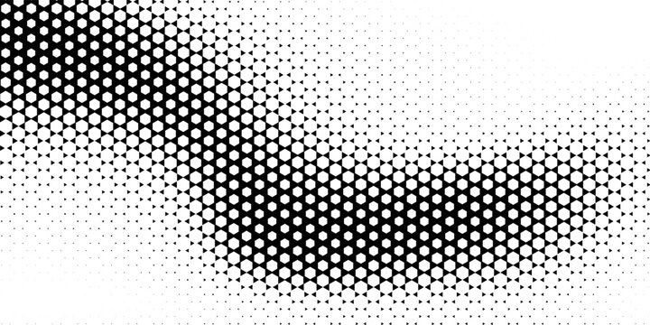 black hexagonal and triangular background on a white screen
