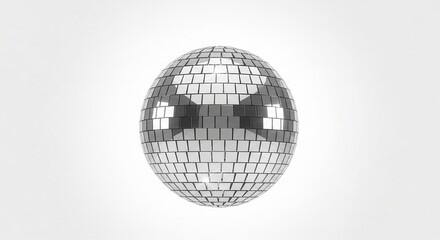 Fototapeta premium Disco ball shiny reflective surface closeup.