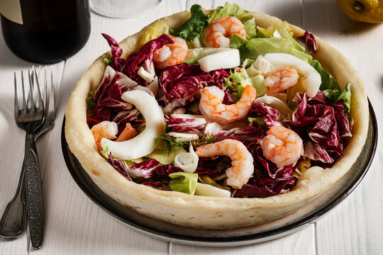 Seafood salad.