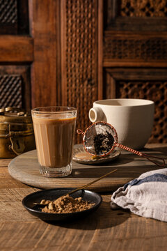 A glass of masala chai