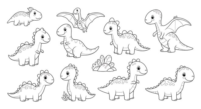 Line drawing of various animals including giraffe elephant and zebra.