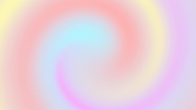Seamless soft pastel gradient background with pink, blue, yellow and purple tones, smooth blurred texture and dreamy light effect for modern design, wallpaper, branding or social media use loop.