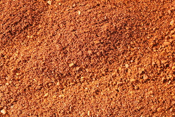 Kaffeemehl, als Struktur oder Hintergrund, Macro, Nahaufnahme © g-konzept.de