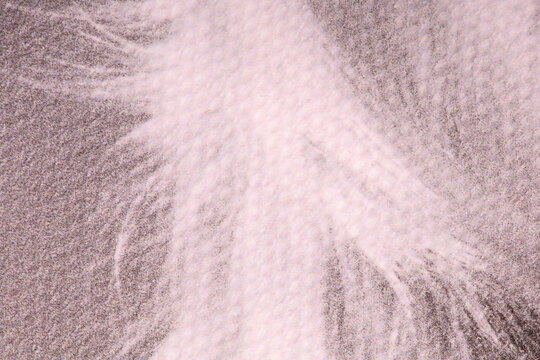 Leinwandstruktur eines Schwarz-Wei&szlig;bilds, als Struktur oder Hintergrund, Macro, Nahaufnahme