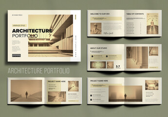 Vintage Style Architecture Portfolio Template