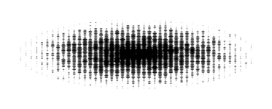 Glitch distorted grunge layer . Noise destroyed texture . Trendy defect error shapes . Overlay grunge texture . Distressed effect .Vector shapes with a halftone dots screen print texture.Eps10