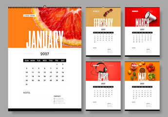 Minimal Calendar Template 2027