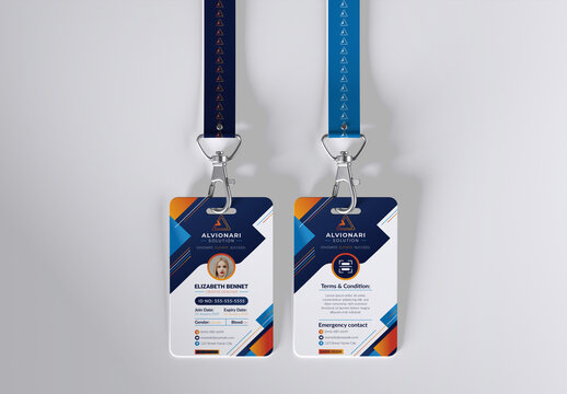 Corporate ID Card Template Design Layout