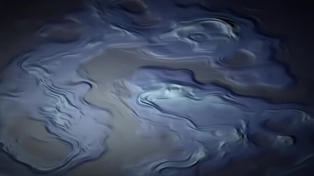 Abstract Flowing Light Patterns Exploring Oceanic Ripples in Soft Blue Tones