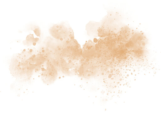 Watercolor stain decoration