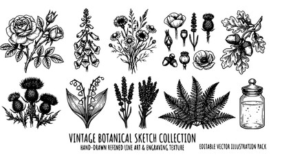 Creative Hand Drawn Sports Gear Icons Pack with Grunge Texture