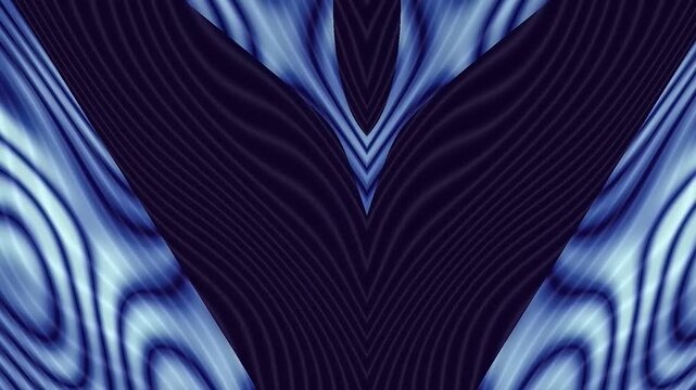 Abstract Flowing Waves in Dark Blue Light Patterning