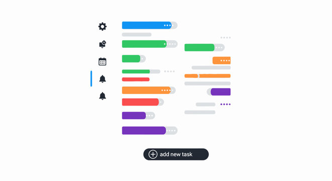 Infographic Bar Chart Data Visualization Elements.
