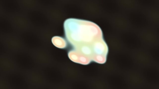 Abstract Blurred Shape Moving in Dark Space