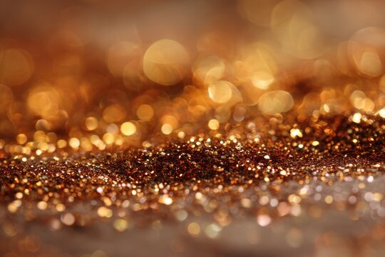 Glitzernde Bronze-Oberfl&Atilde;&curren;che als dekorativer Hintergrund