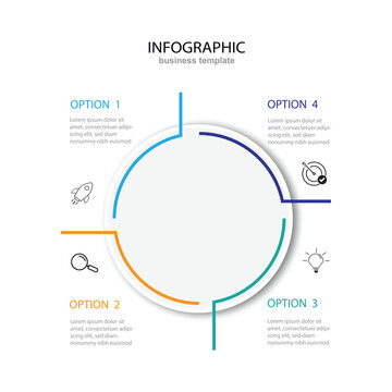 modern infographics options banner with 4 steps