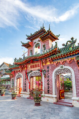 Obraz premium Quan Cong Temple in Hoi An, Vietnam. A historic temple in the old town of Hoi An, a UNESCO world heritage site in Vietnam.