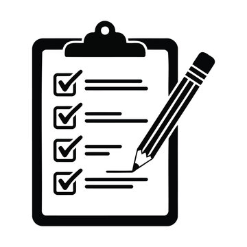Completed Task List and Compliance Document Vector Icon