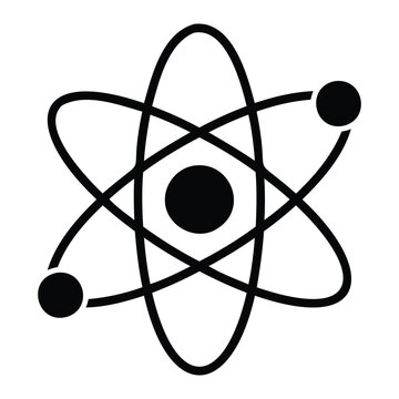 Atomic Structure and Nuclear Physics Science Vector Icon