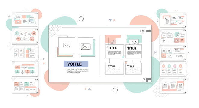 Wireframe and Mockup Design Elements for User Interface Development.