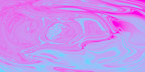 Obraz premium Hologram Liquid Gradient Background. Abstract Color Flow in Bright Blue and Neon. Suitable for branding, UI/UX design, digital art, presentations, posters, and creative projects.