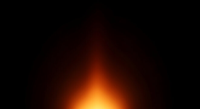 Dramatic spotlight beam on black background orange and yellow light effect for presentations