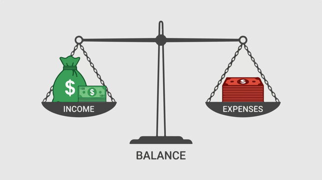 Balance Between Income Expense.
