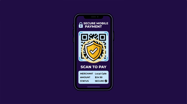Mobile Phone QR Code Payment.