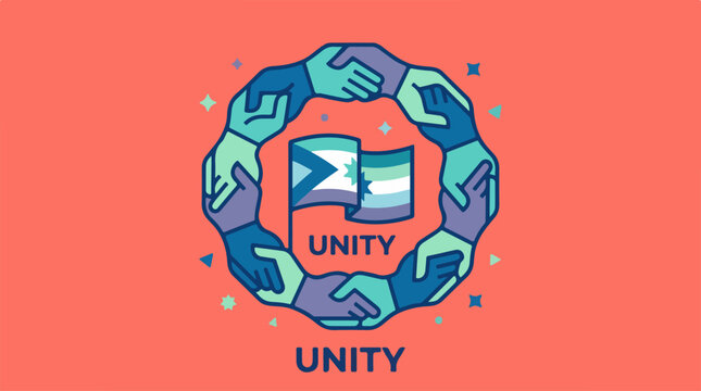 Unity Hands Logo Design.