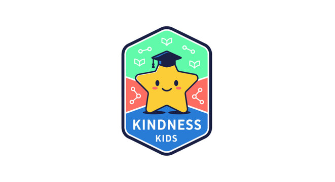 Kindness Kids Badge for Children's Community, Education, and Character Development Programs