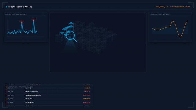 Dynamic motion of digital data visualization with animated graphs and charts illustrating statistical trends and analytics in a futuristic style.