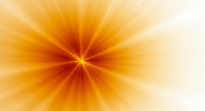 Bright orange starburst light effect