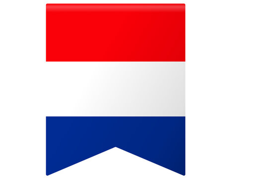 Netherlands national flag in vertical red white blue design, representing the netherlands as an official state symbol perfect for patriotic concepts.