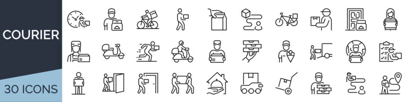 Set of 30 outline icons related to perfume. Linear icon collection. Editable stroke. Vector illustration