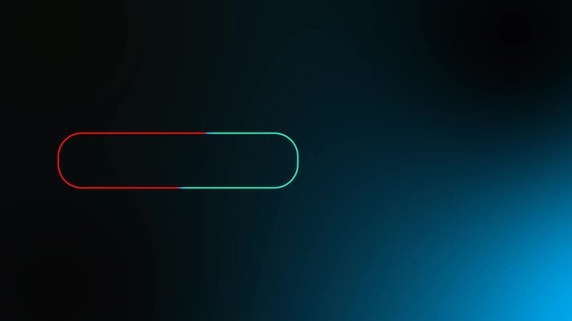 glowing neon button