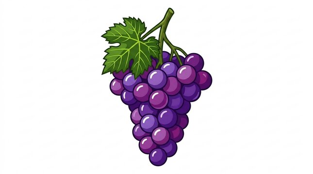 Beautiful bunch of ripe purple anggur for healthy lifestyle