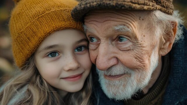 Intergenerational Affection: Old Man and Young Girl's Love