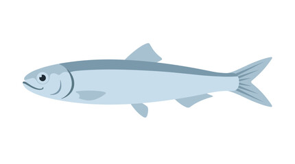 Naklejka premium Illustration of a light blue fish with a streamlined body and fins PNG Isolated on transparent background