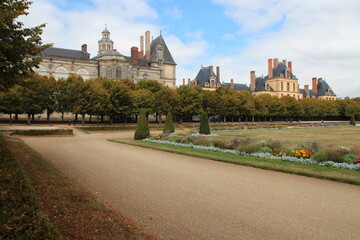 gardens and castle in fontainebleau in france  © frdric