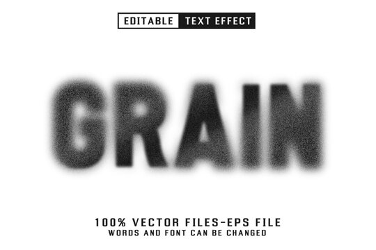 Grain Editable Text Effect