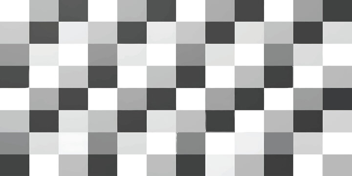 Seamless geometric grid pattern of alternating grayscale squares creating depth and professional visual rhythm for modern architectural and digital design backgrounds