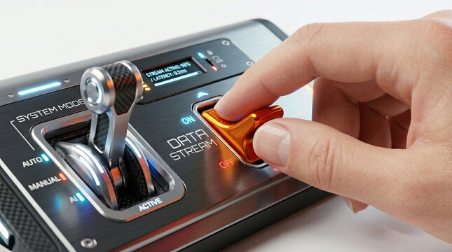 Data stream switch control panel interface technology