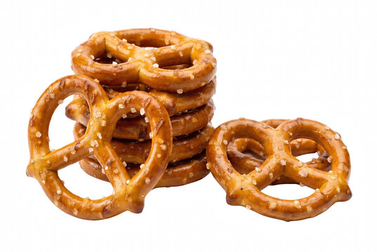 Stack of Salted Mini Pretzels