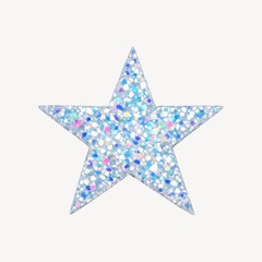 Obraz premium Glittery star transparent PNG