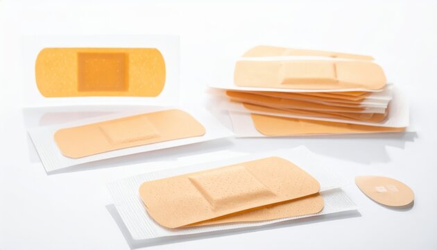 An array of sterile wound closure strips in various sizes and packaging, representing essential medical supplies