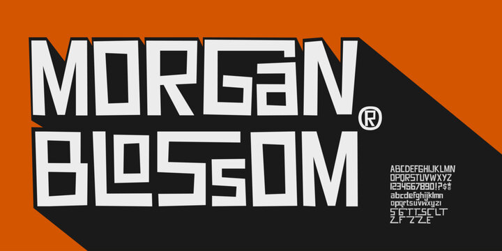 Futuristic Geometric Display Alphabet Techno Cyber Typography Vector